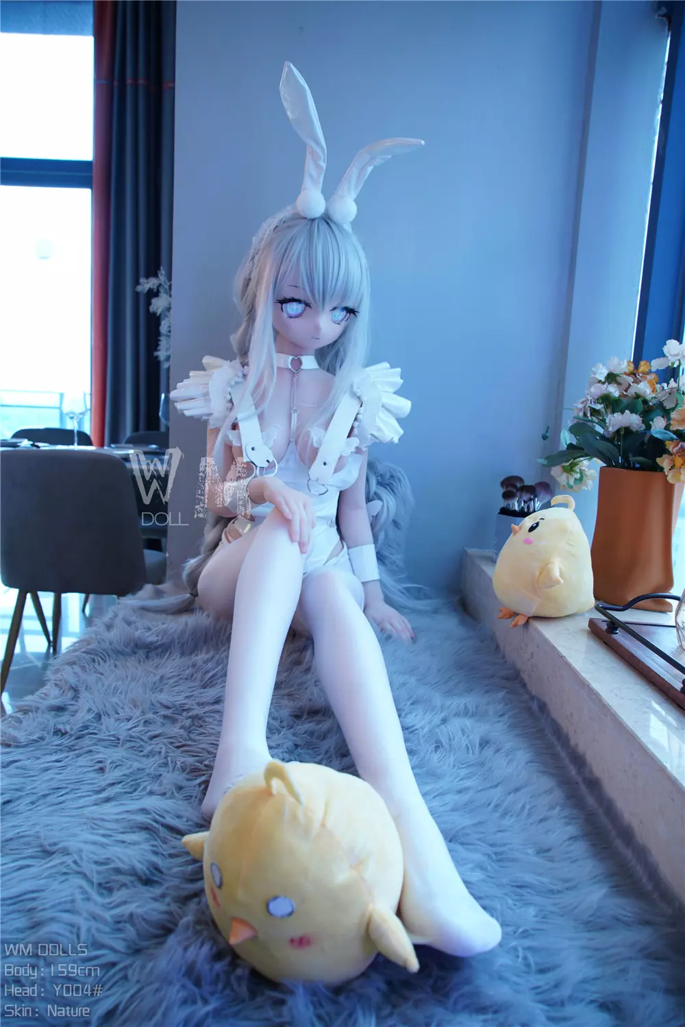 WM S-TPE 159cm (5ft2) Anime TPE Sex Doll with PVC Head #004